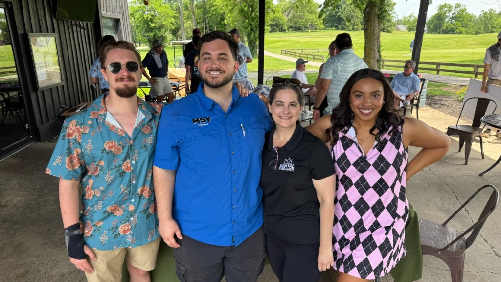 Digital Kingsmen team and partners at a client golf event